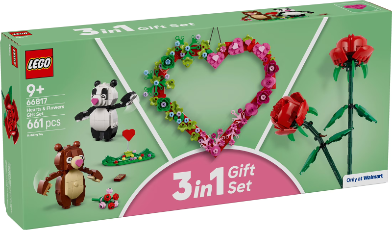 66817 Mixed Bundle Pack, 3 in 1 Gift Set (Sets 40460, 40638, and 40821) - Hearts & Flowers Gift Set