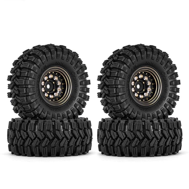 1.0 58 24mm Brass Wheel Set Black