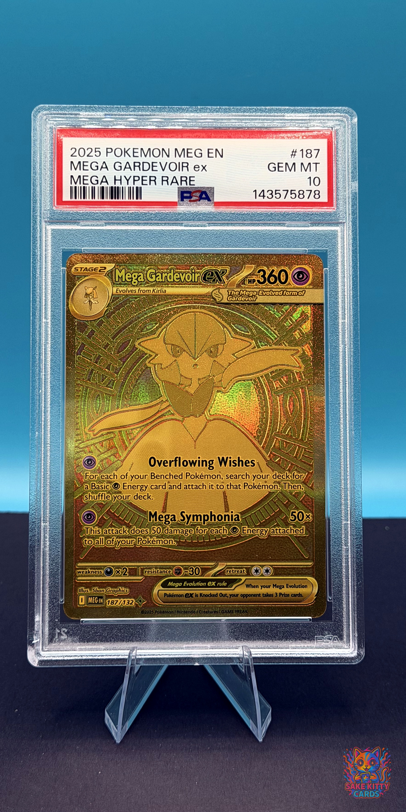 PSA 10 2025 ME01: Mega Evolution Mega Gardevoir ex #187/132