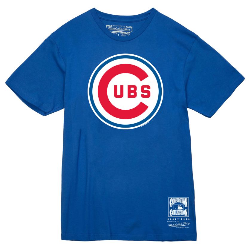 Chicago Cubs Royal Blue Retro Mitchell and Ness Shirt