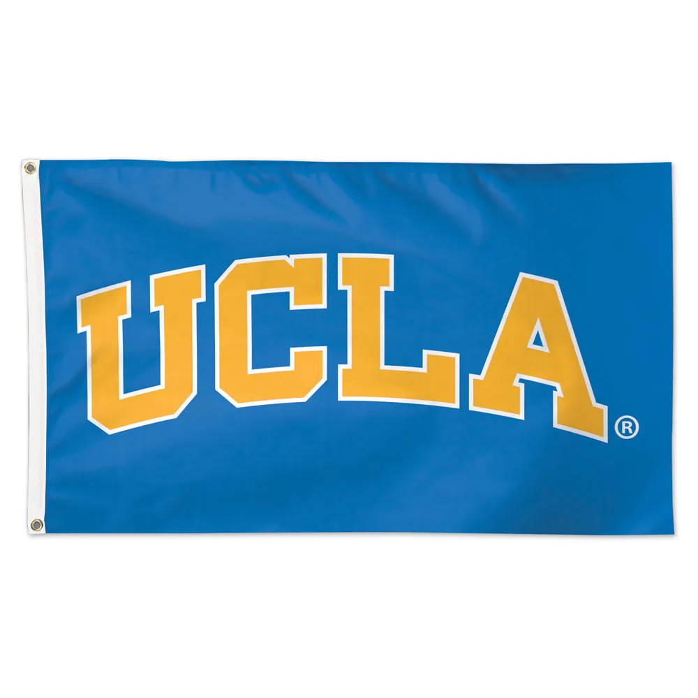 UCLA Bruins Deluxe Blue Block Script Flag 3x5'