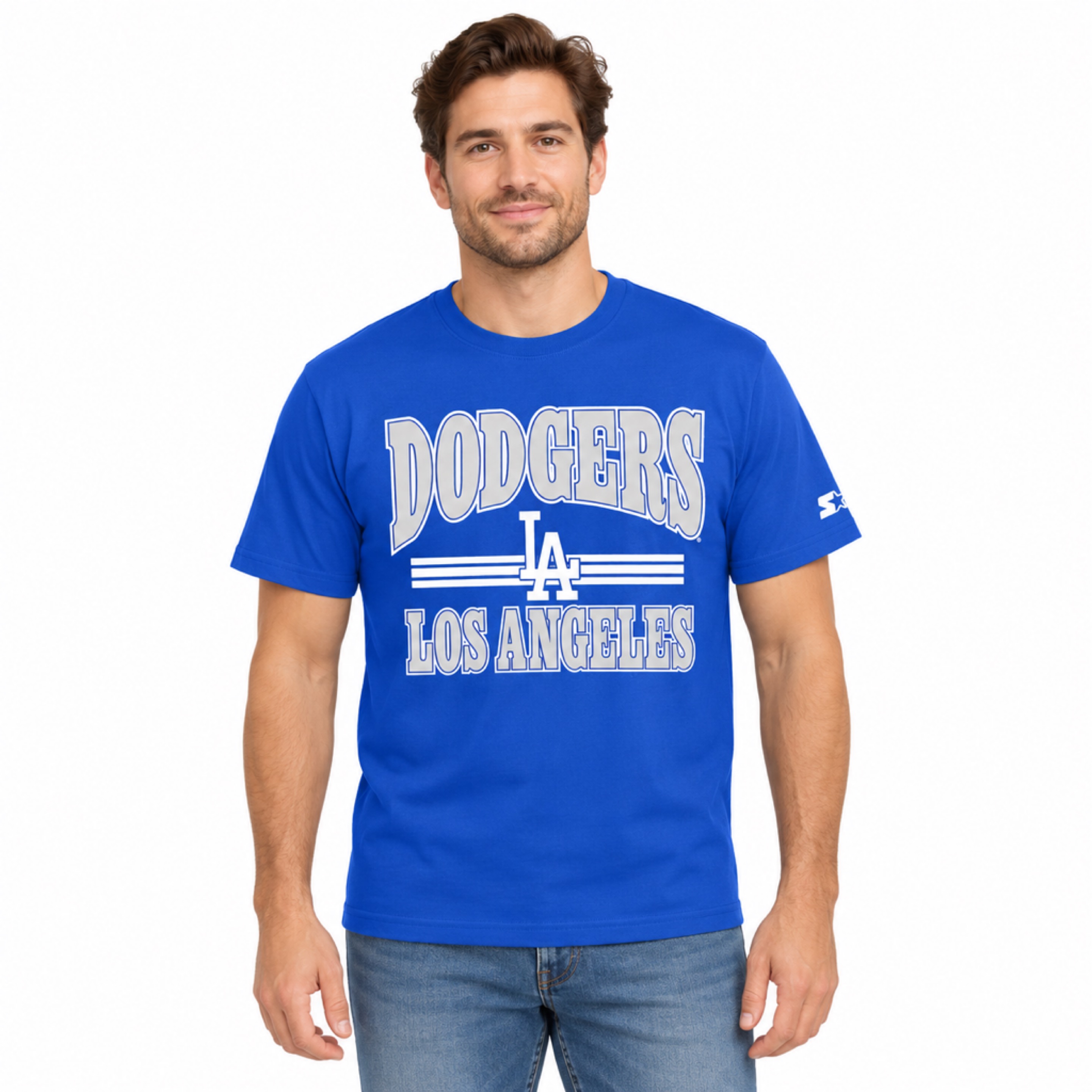 Los Angeles Dodgers Royal Blue Starter Fair Poll Shirt