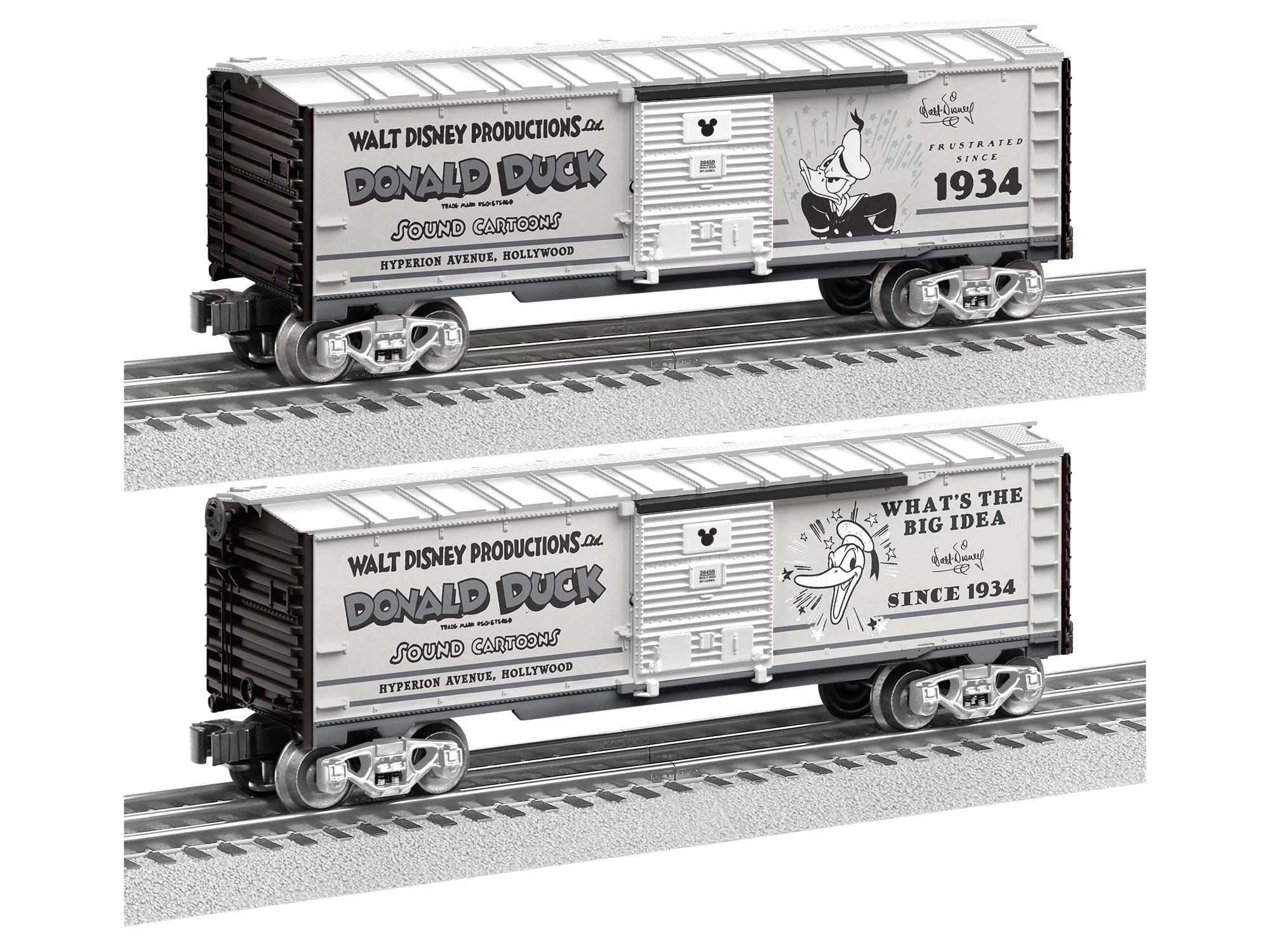 Disney 100 Donald Duck Vault Moments Box Car 2328450 O Scale