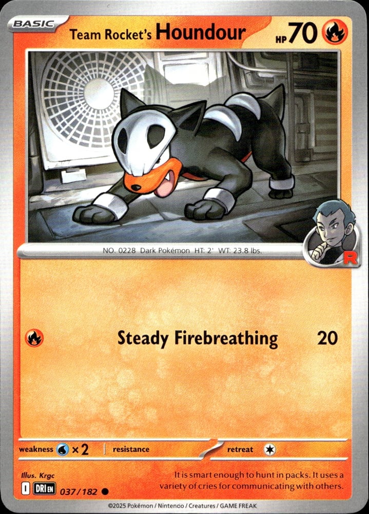 Team Rocket's Houndour - SV10 37/182