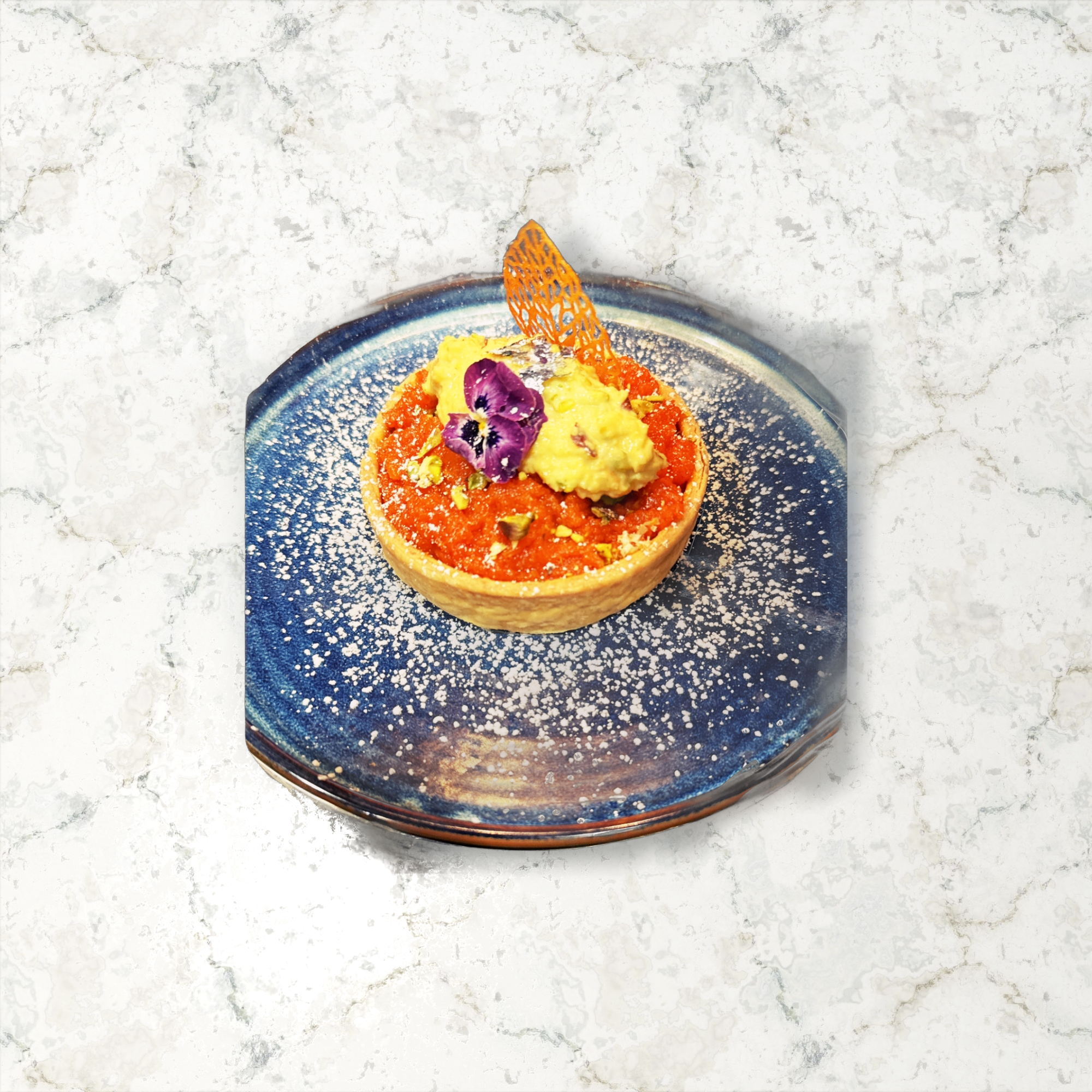 carrot pudding puff tart