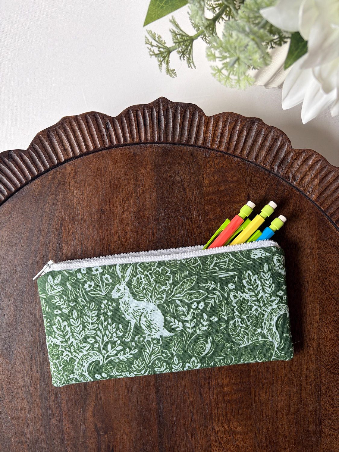 Pencil Pouch – Fable Green, photo 3 of 6