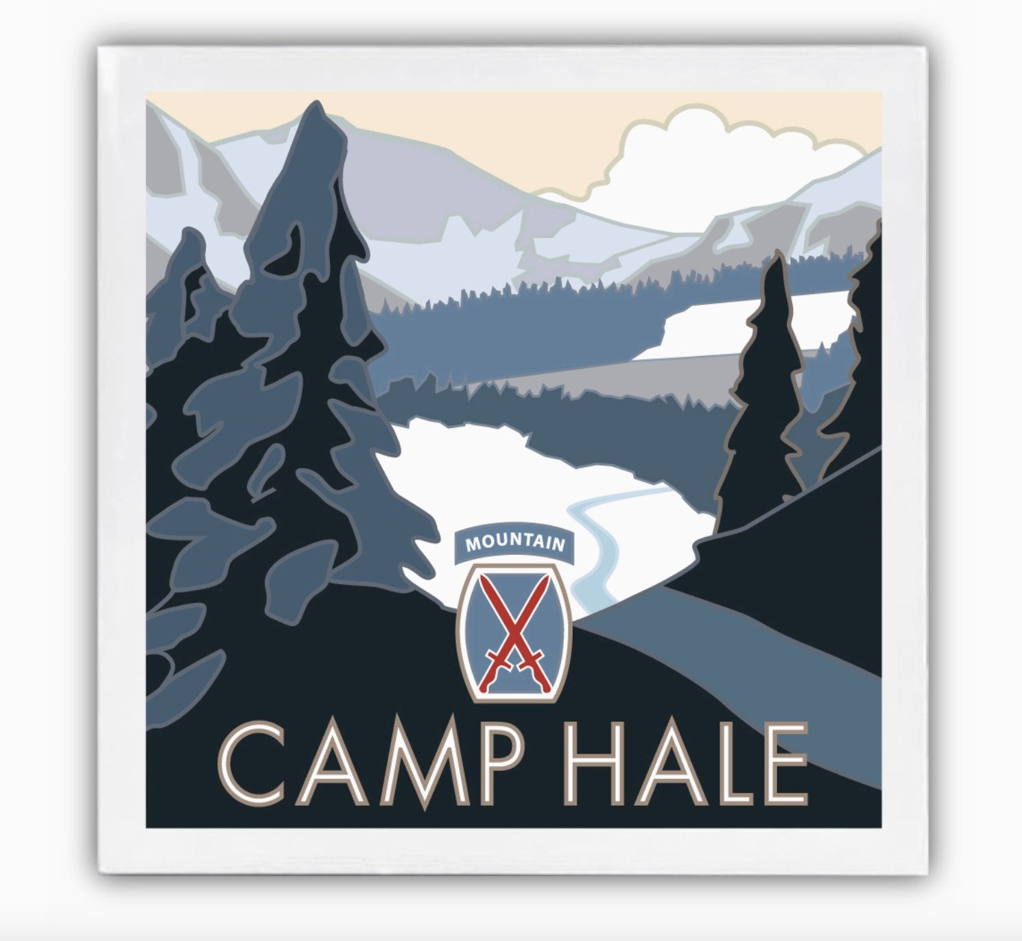 Camp Hale National Momument Ceramic Coaster
