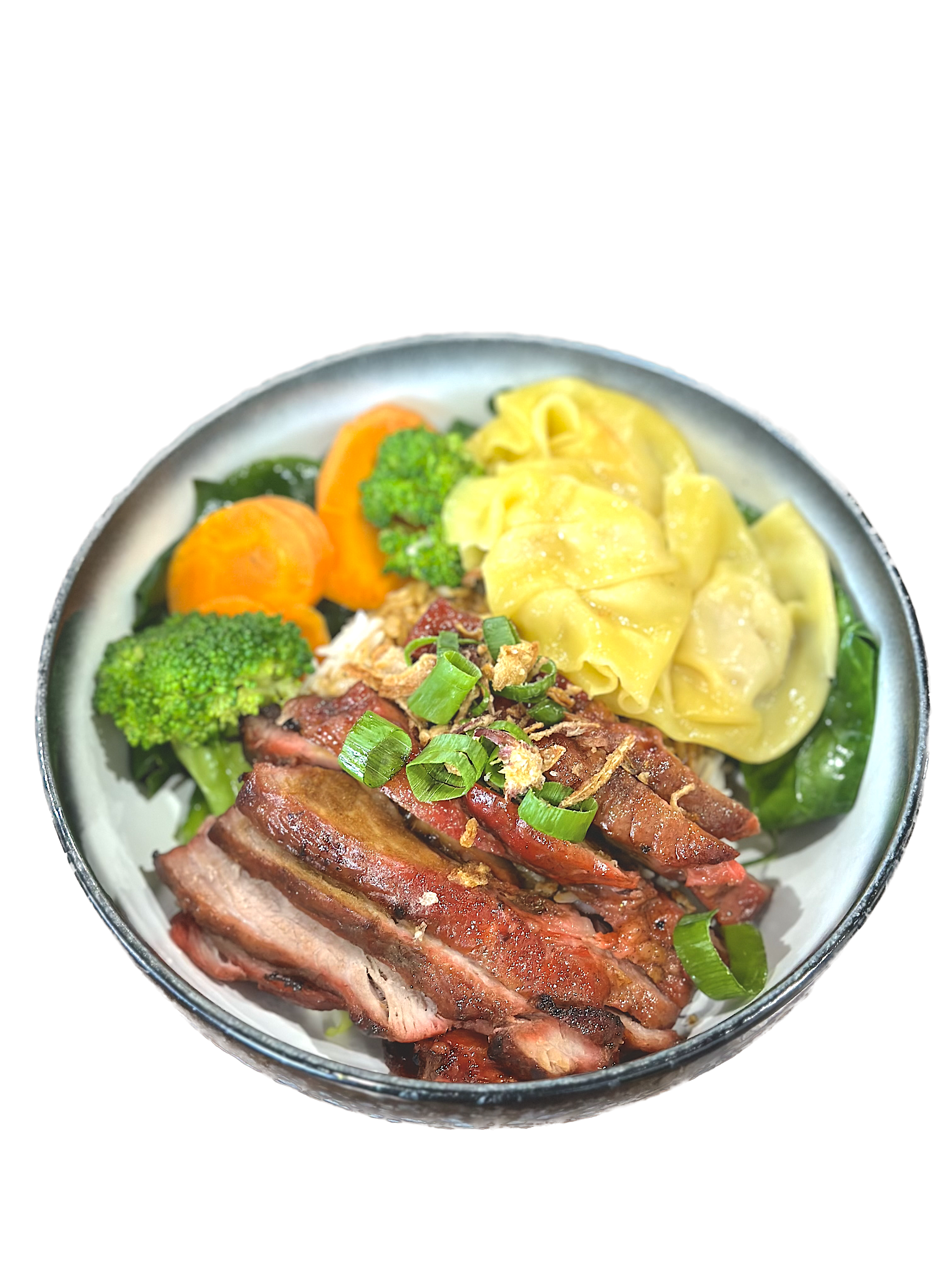 BBQ pork & Wonton + Rice