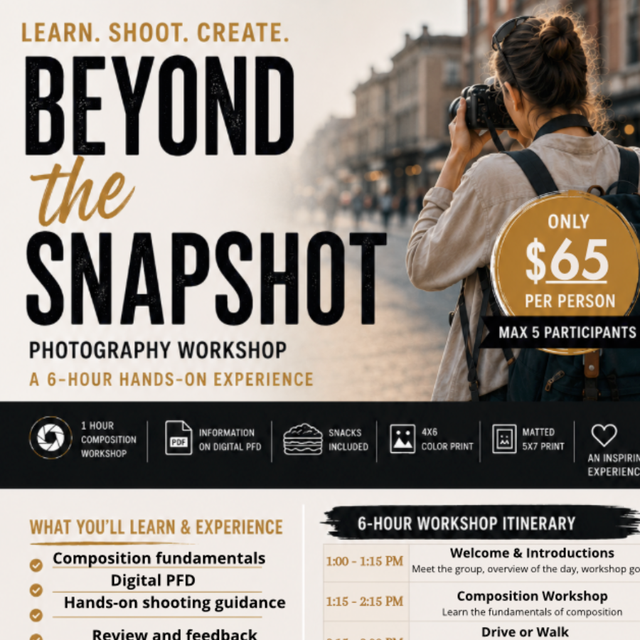 Beyond the Snapshot Photography Worshop Clermont