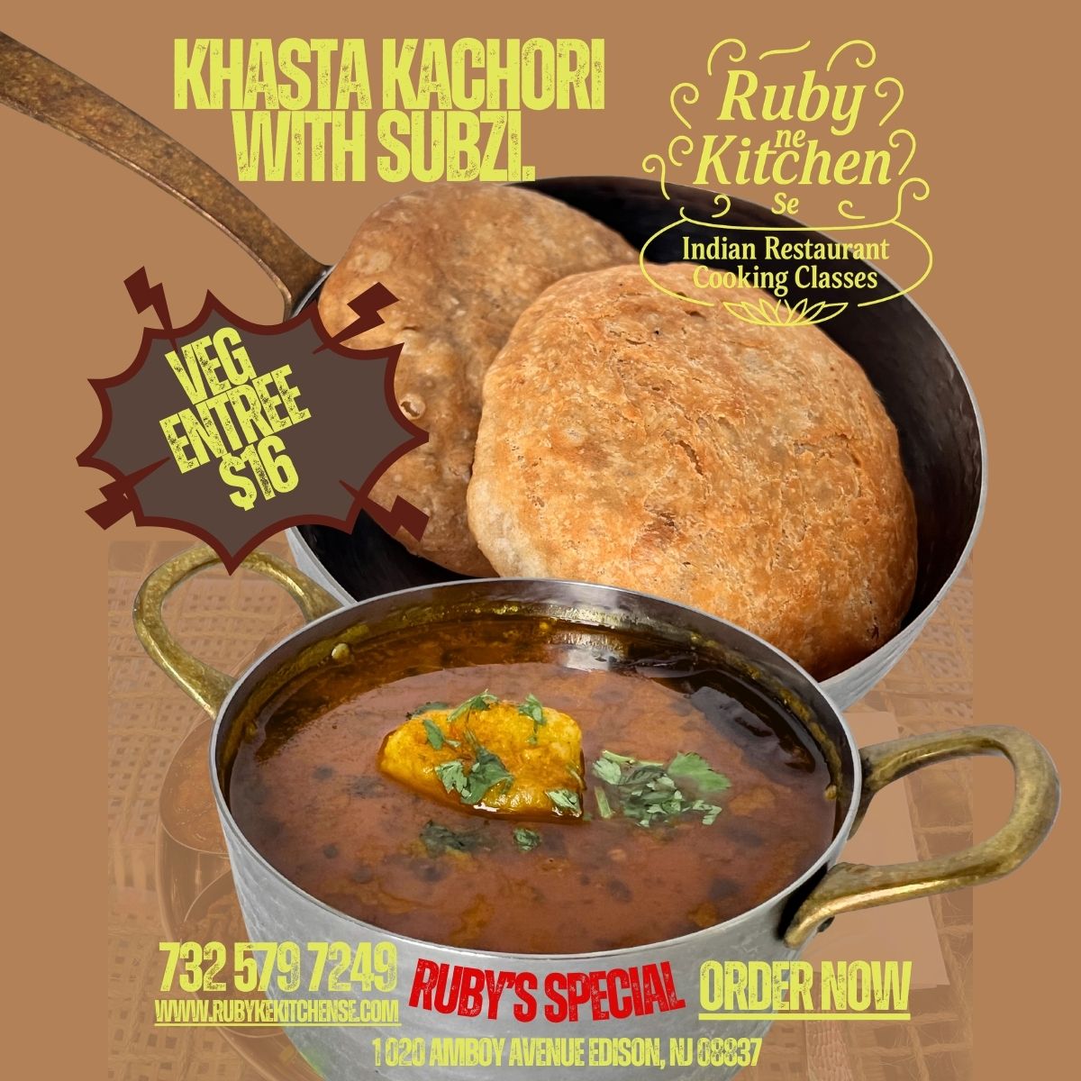 Khasta Kachori (2pcs) with Subzi