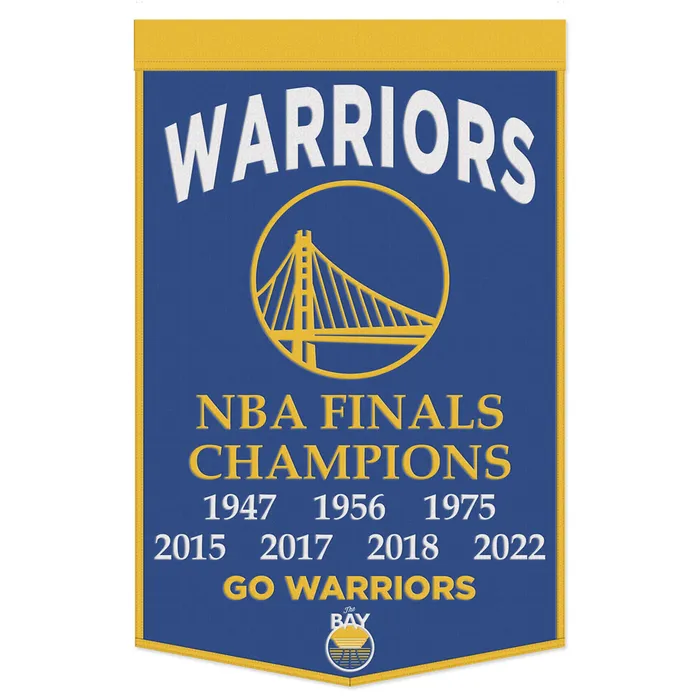Golden State Warriors Wool Dynasty Banner 24x38"