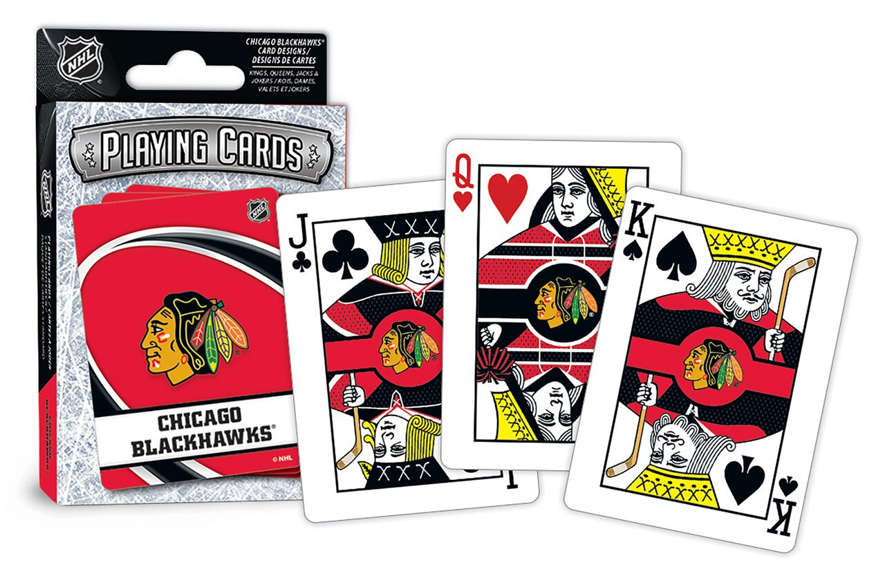 Chicago Blackhawks Logo Playing Cards