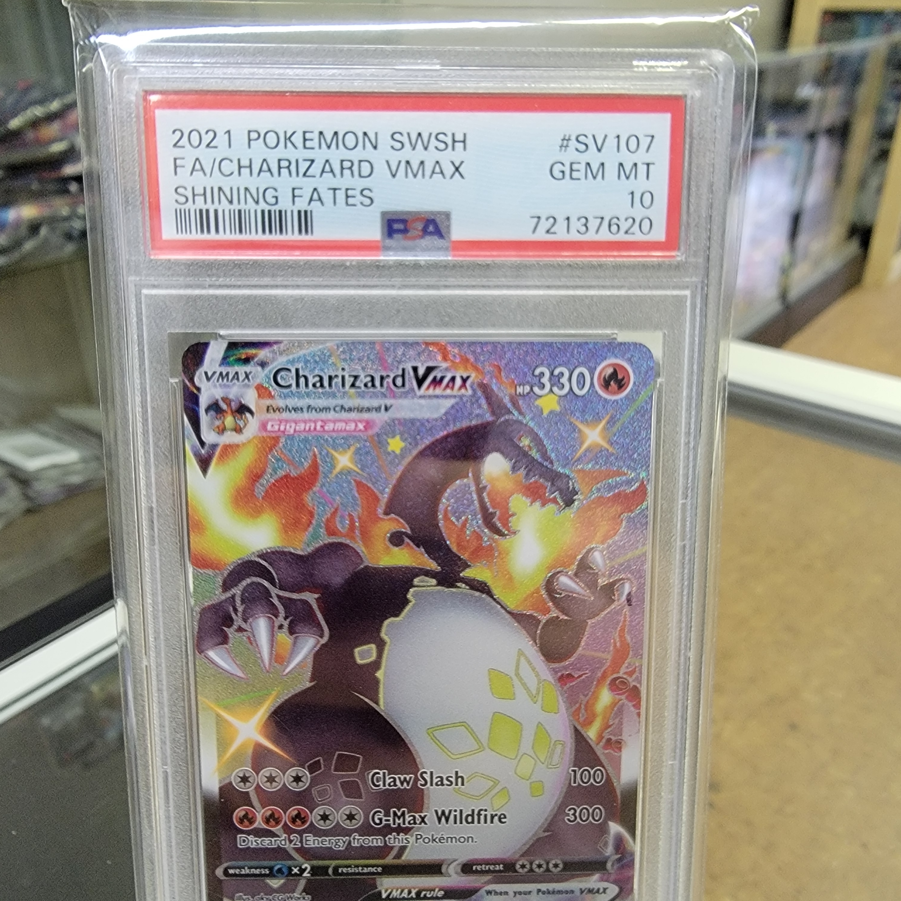 Psa 10 Charizard Vmax Shining Fates Graded Card