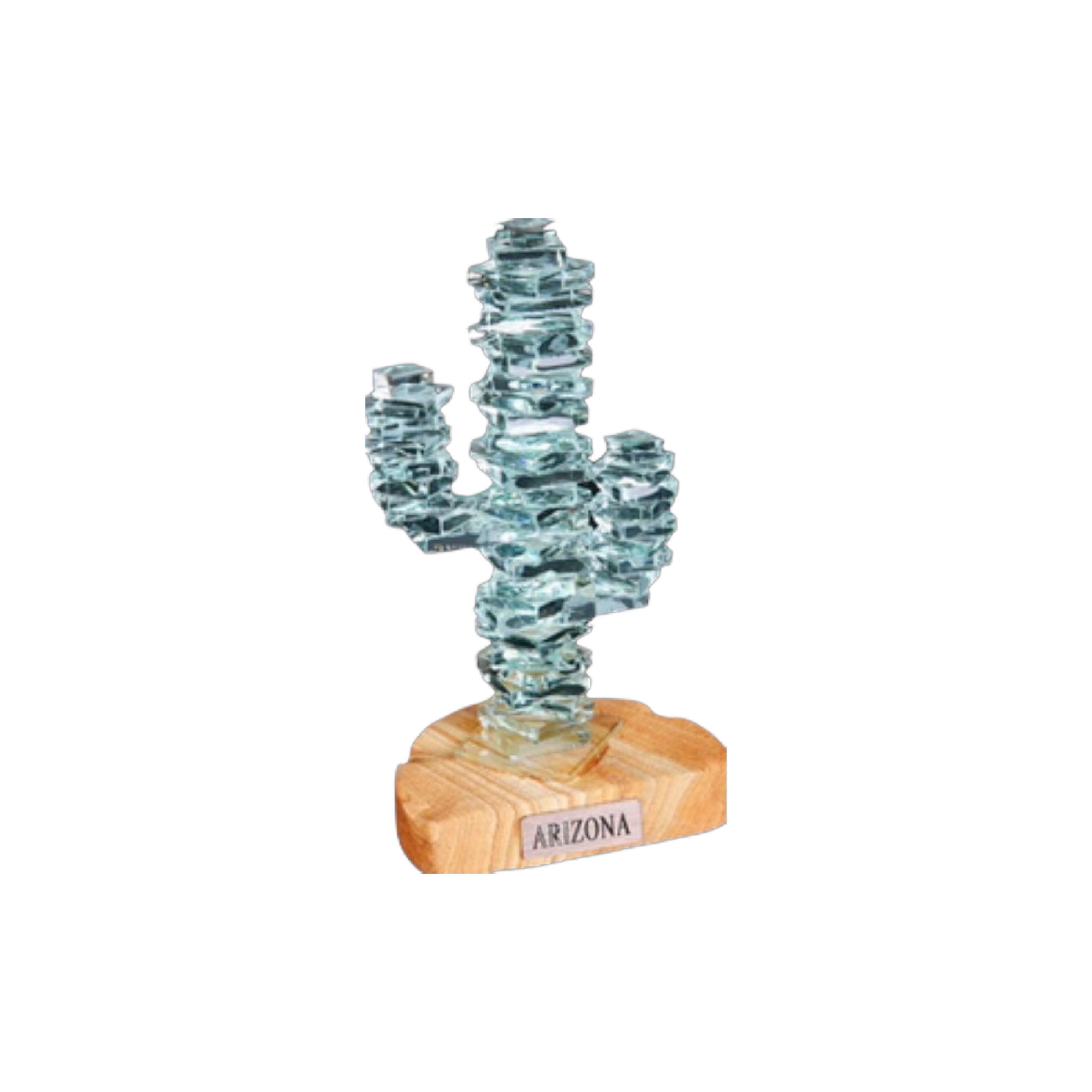 7" Stacked Glass Saguaro (AZ)