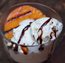 peach and balsamic vinegar ice cream pint