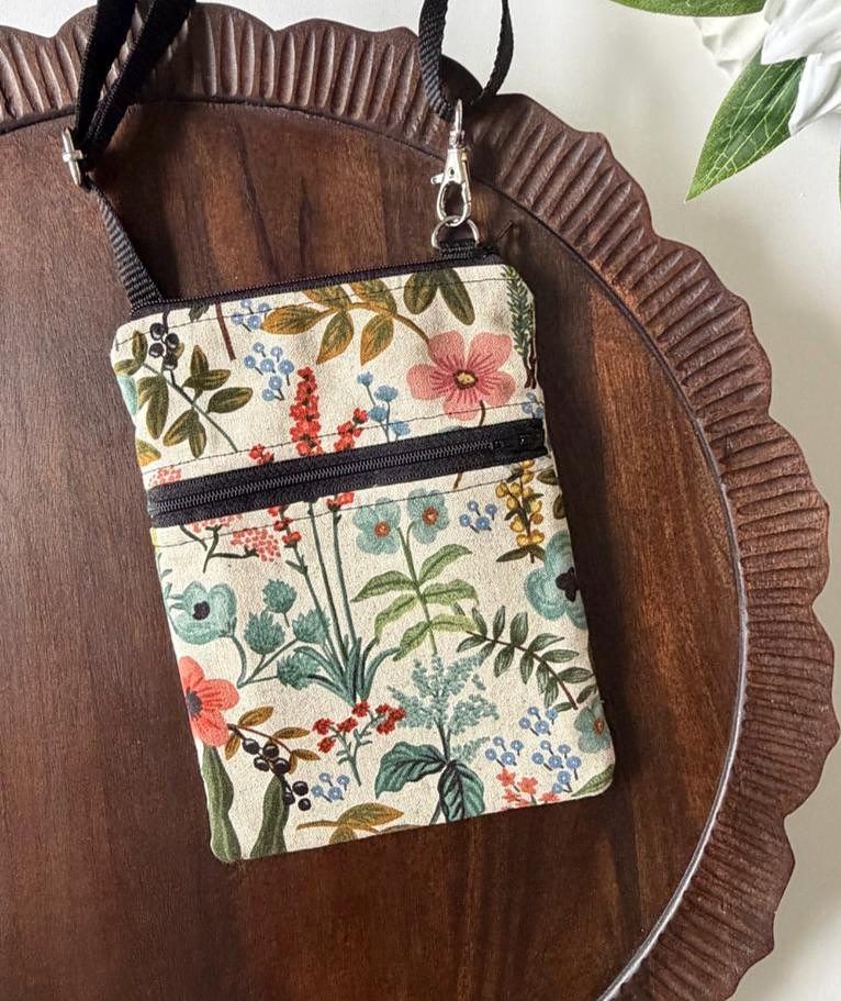 Small Crossbody Bag – Herb Garden Natural – handmade crossbody bag