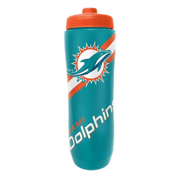 Miami Dolphins Squeezy Sports Bottle