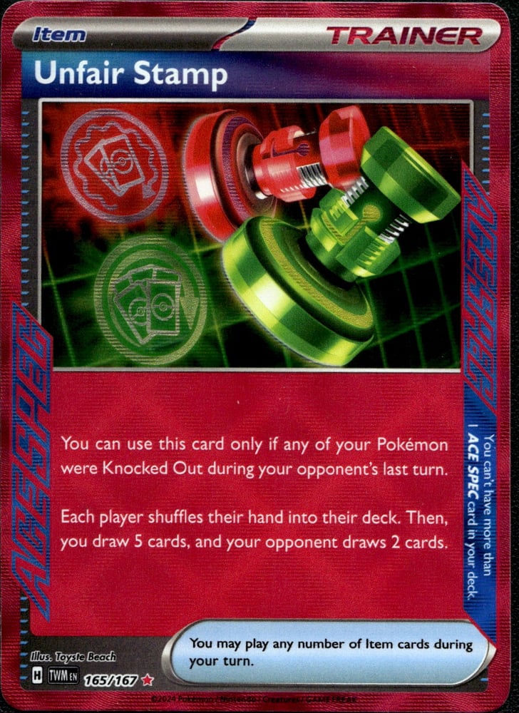 Unfair Stamp - SV06 165/167