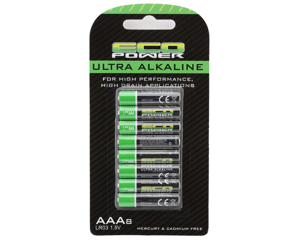 Ecopower Ultra Alkaline AAA Batteries (8)(SL-1(5)