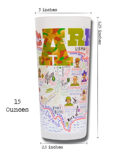 Army Drinking Glass Catstudio