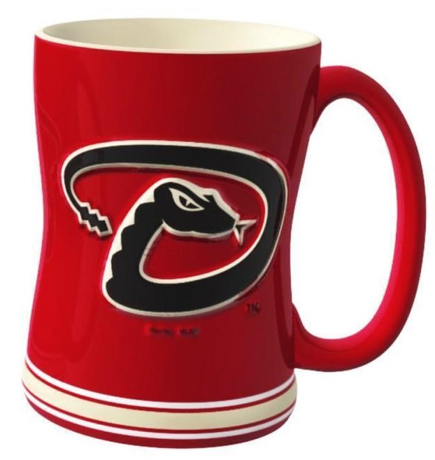 Arizona Diamondbacks Sculpted Coffee Mug 14oz