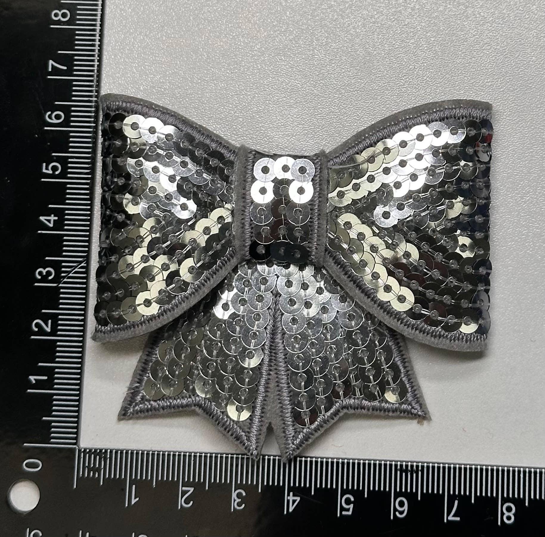 Sequin Bow Large Patch, sequin patch, bow patch, cheer patch