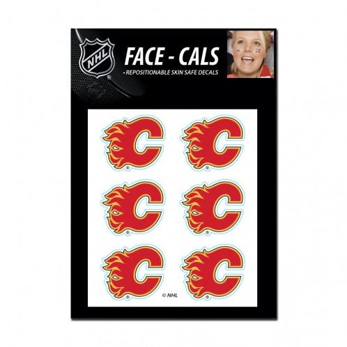 Calgary Flames Face Cals Tattoos