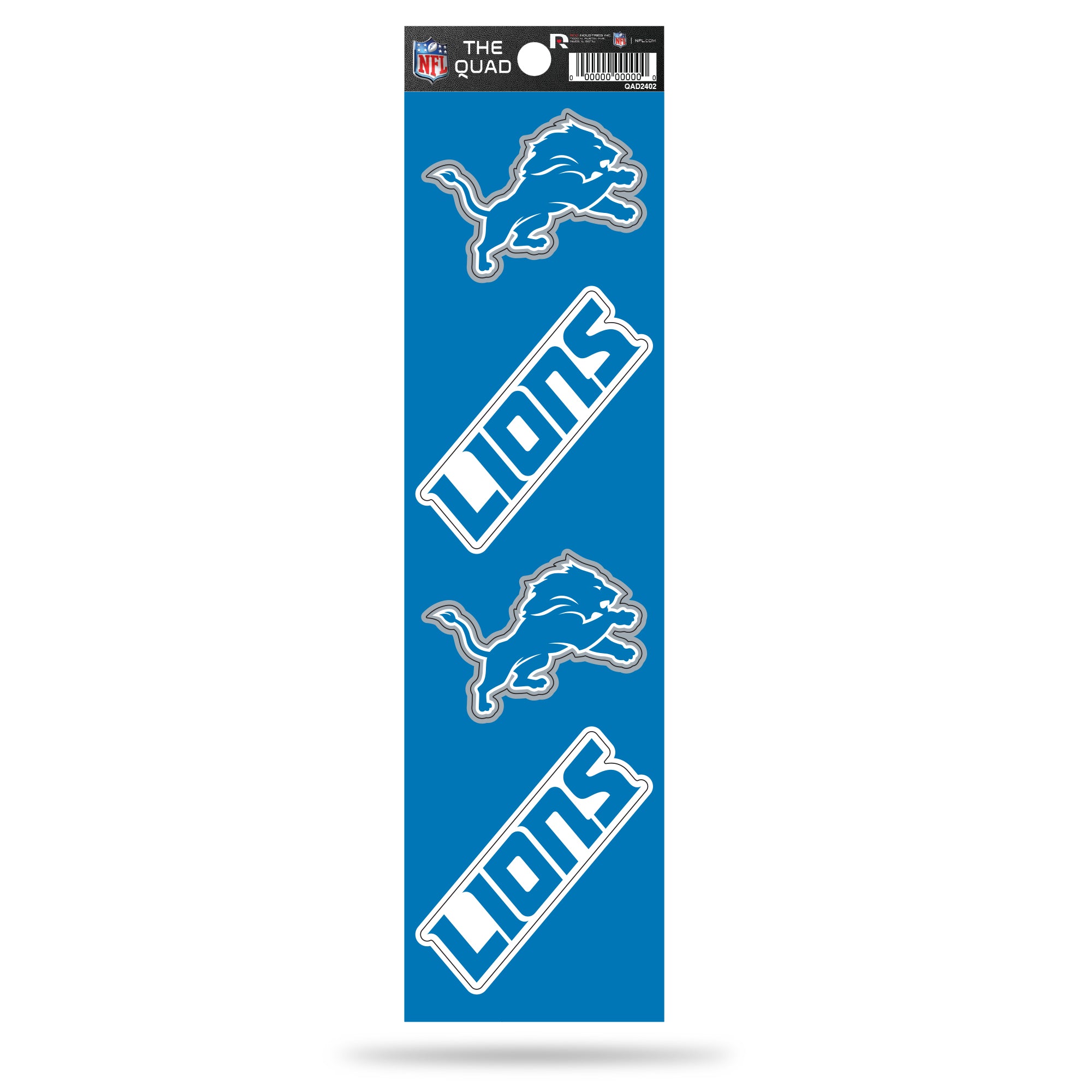 Detroit Lions Quad Decals