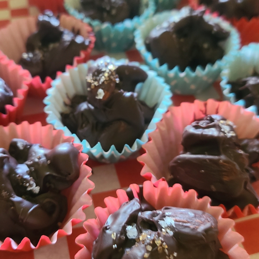 Photo of Cherry Almond Chocolate Clusters- 1 Lb