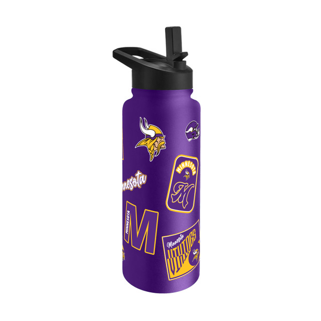 Minnesota Vikings Dreamweave Quencher Stainless Steel Bottle 34oz