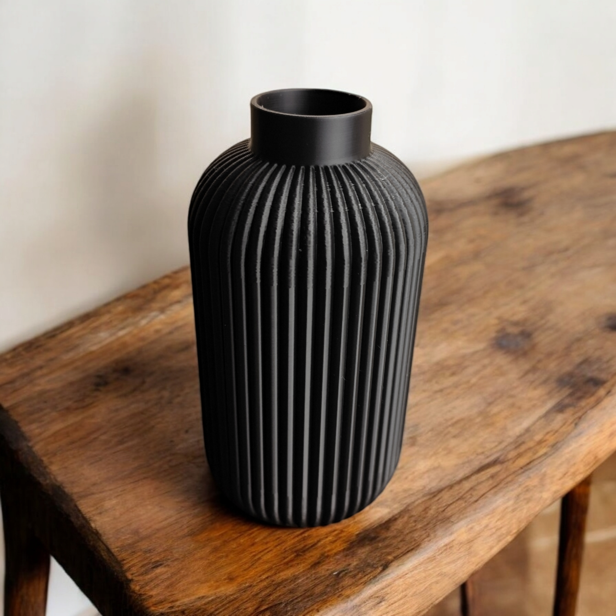 Ribbed Vase
