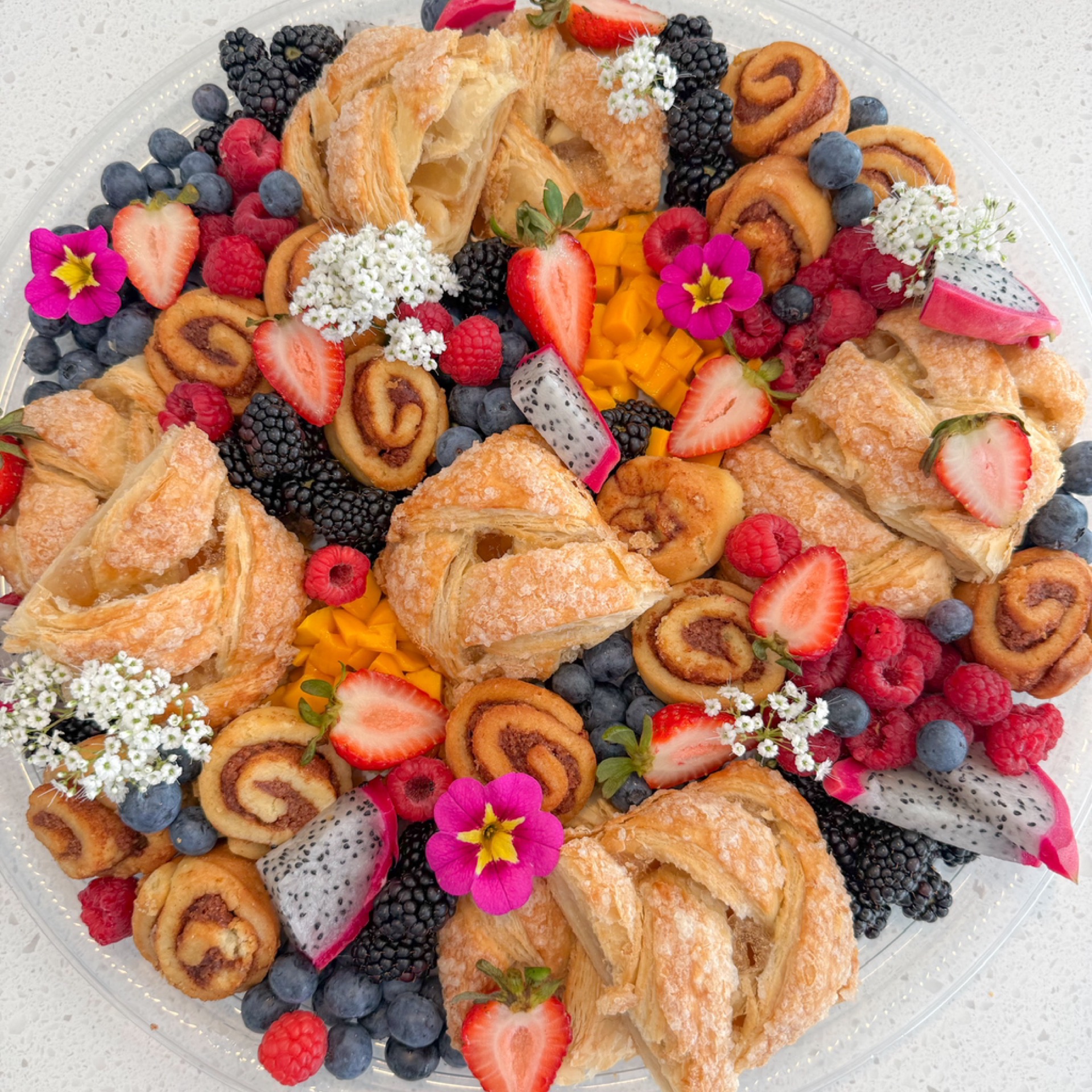 Fruit and pastry platter