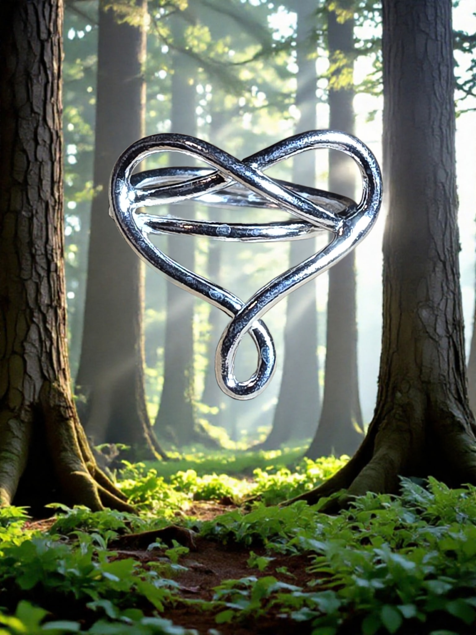 Sterling Silver Heart Ring by Moss Creek Art