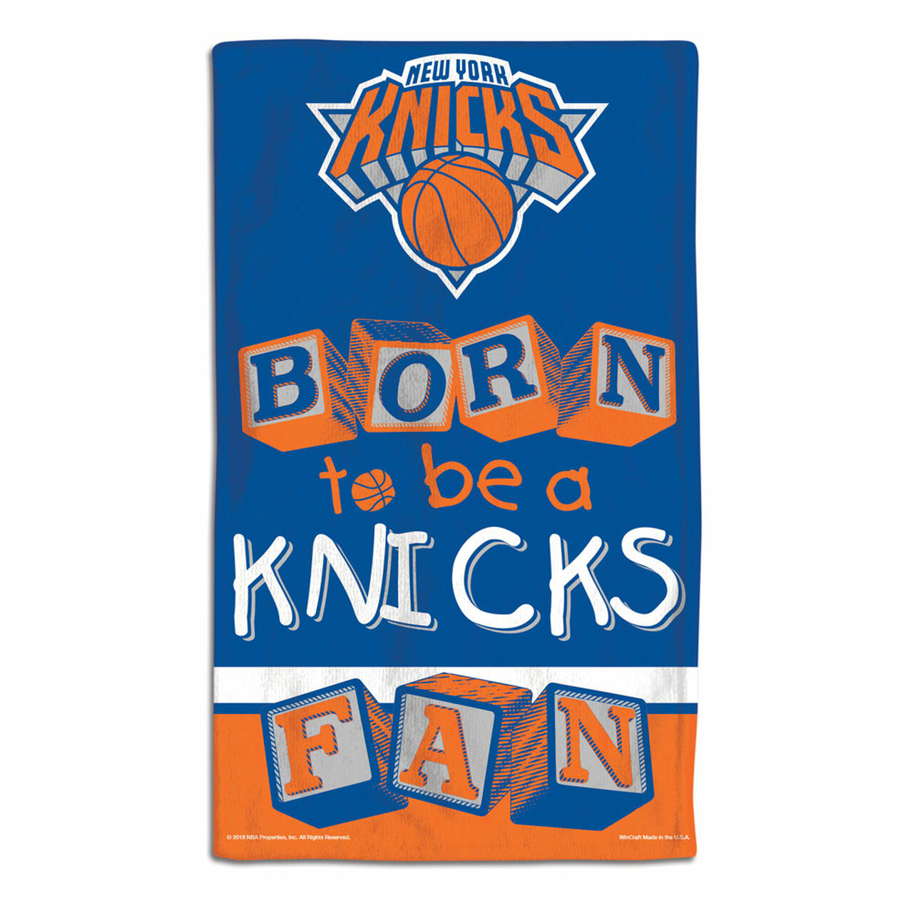 New York Knicks Baby Burp Cloth 10x17"