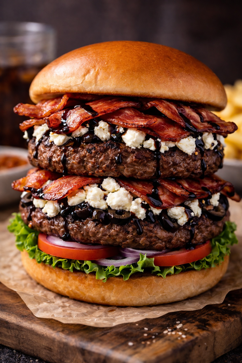 Feta Bacon Burger