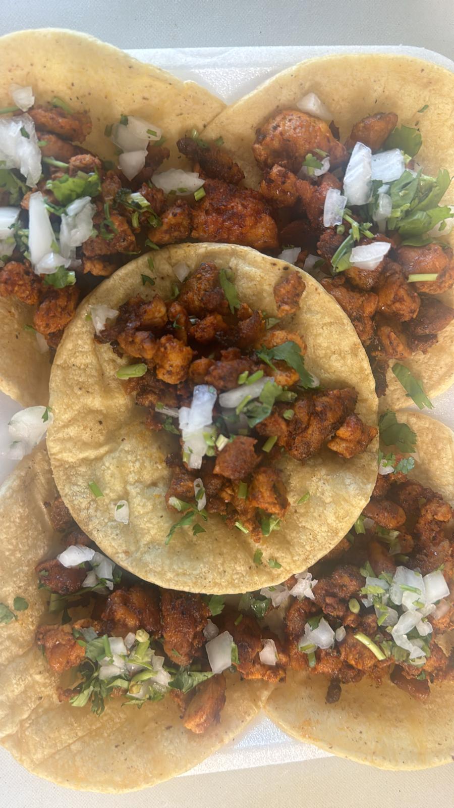Taco de Adobada - Marinated Pork Taco from Tacos del Valle