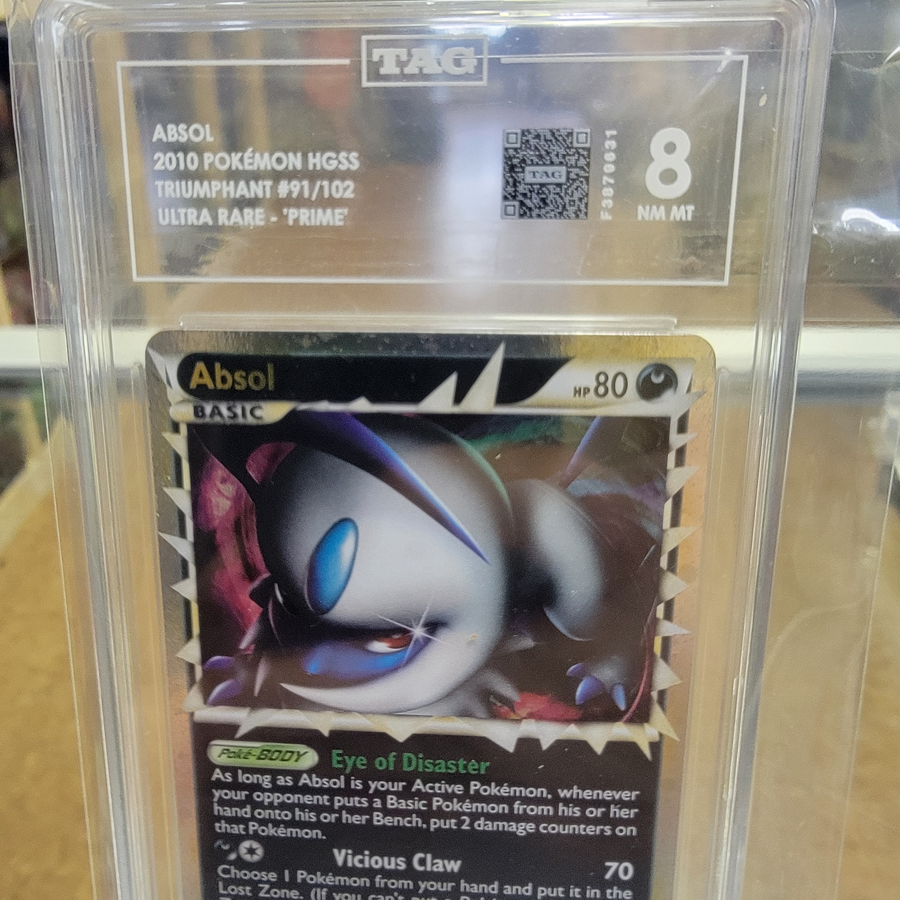 Tag 8 Absol Prime Graded Card