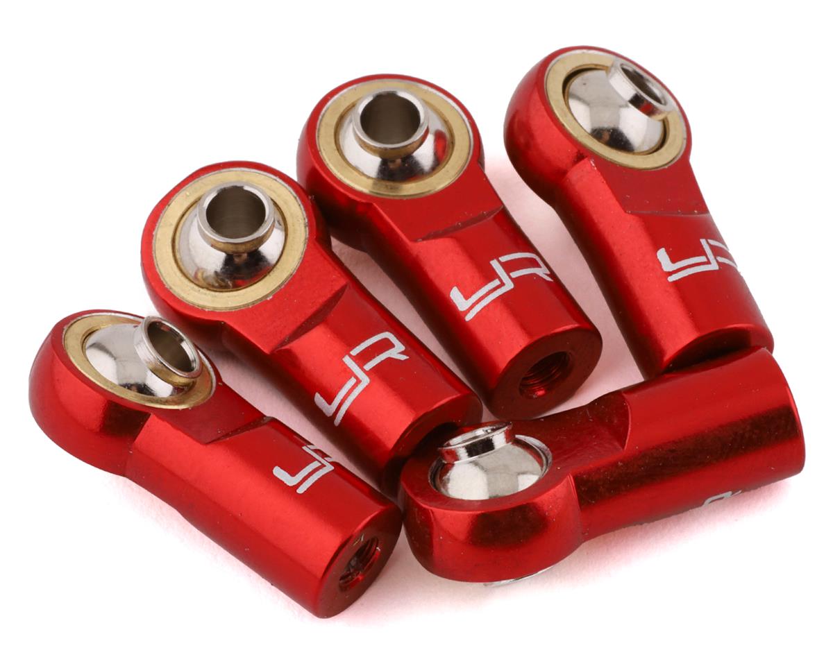 Aluminum M3 Rod Ends 5pcs Red YA0550RD