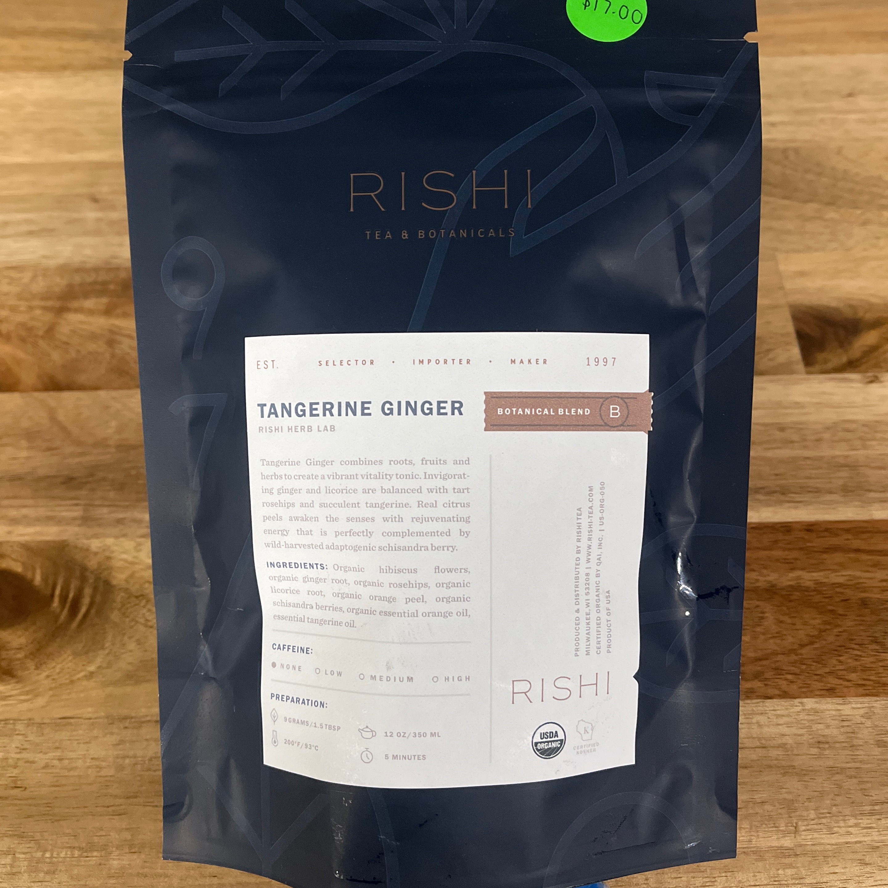 Tangerine Ginger Retail bag 4oz