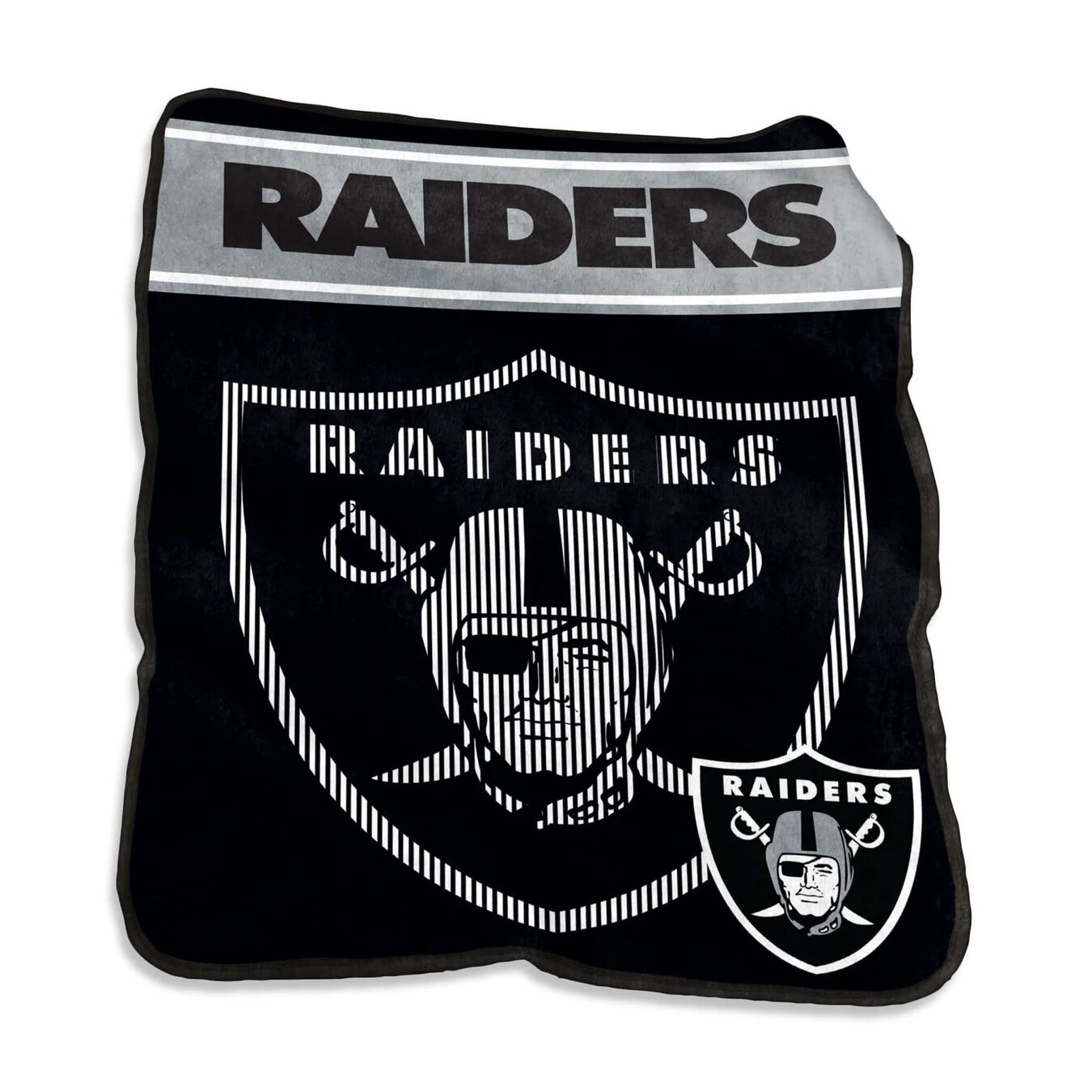 Las Vegas Raiders Field Day Raschel Throw Blanket 60x80"