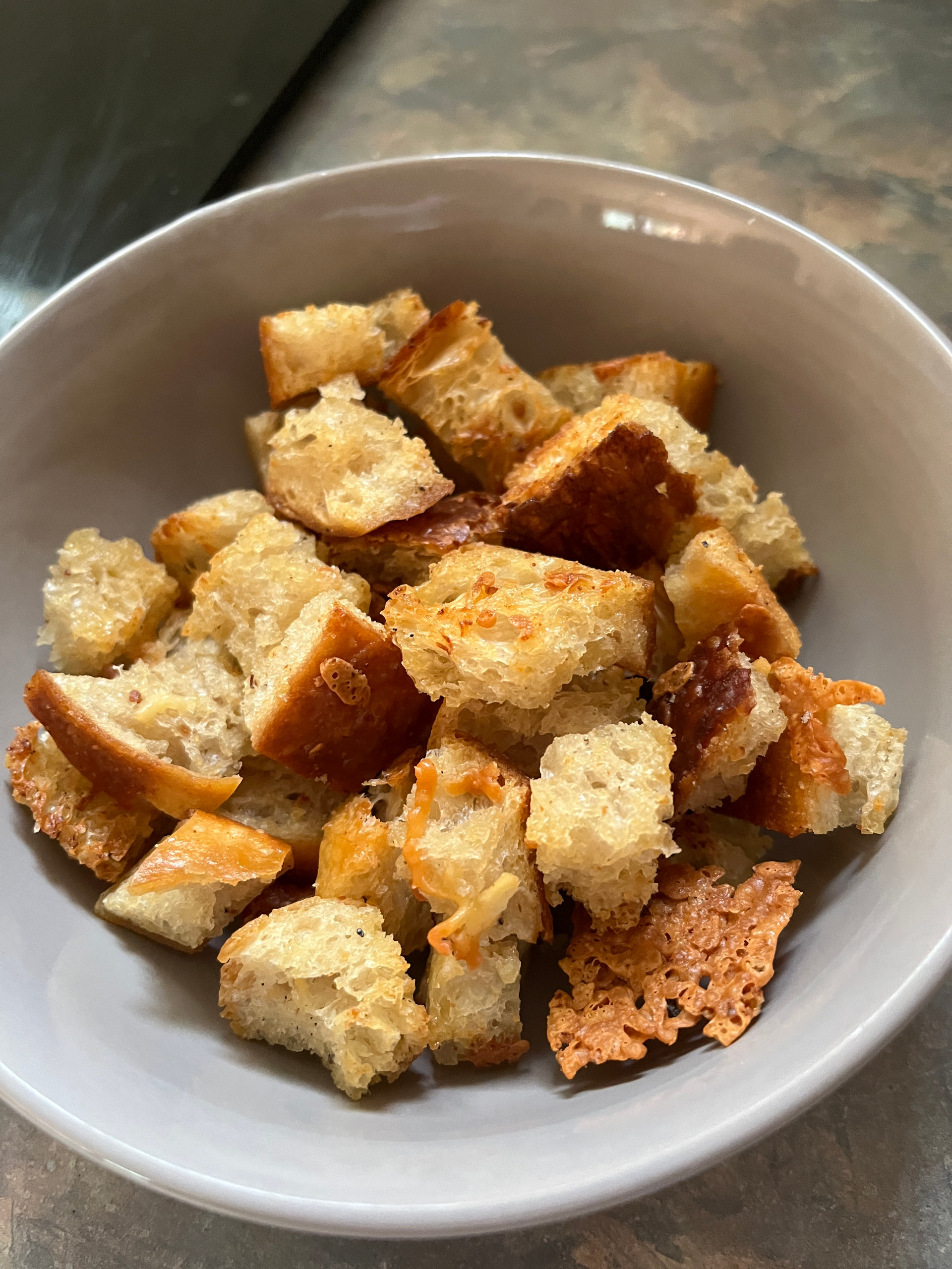 Photo of Sourdough Garlic Cheddar CROUTONS