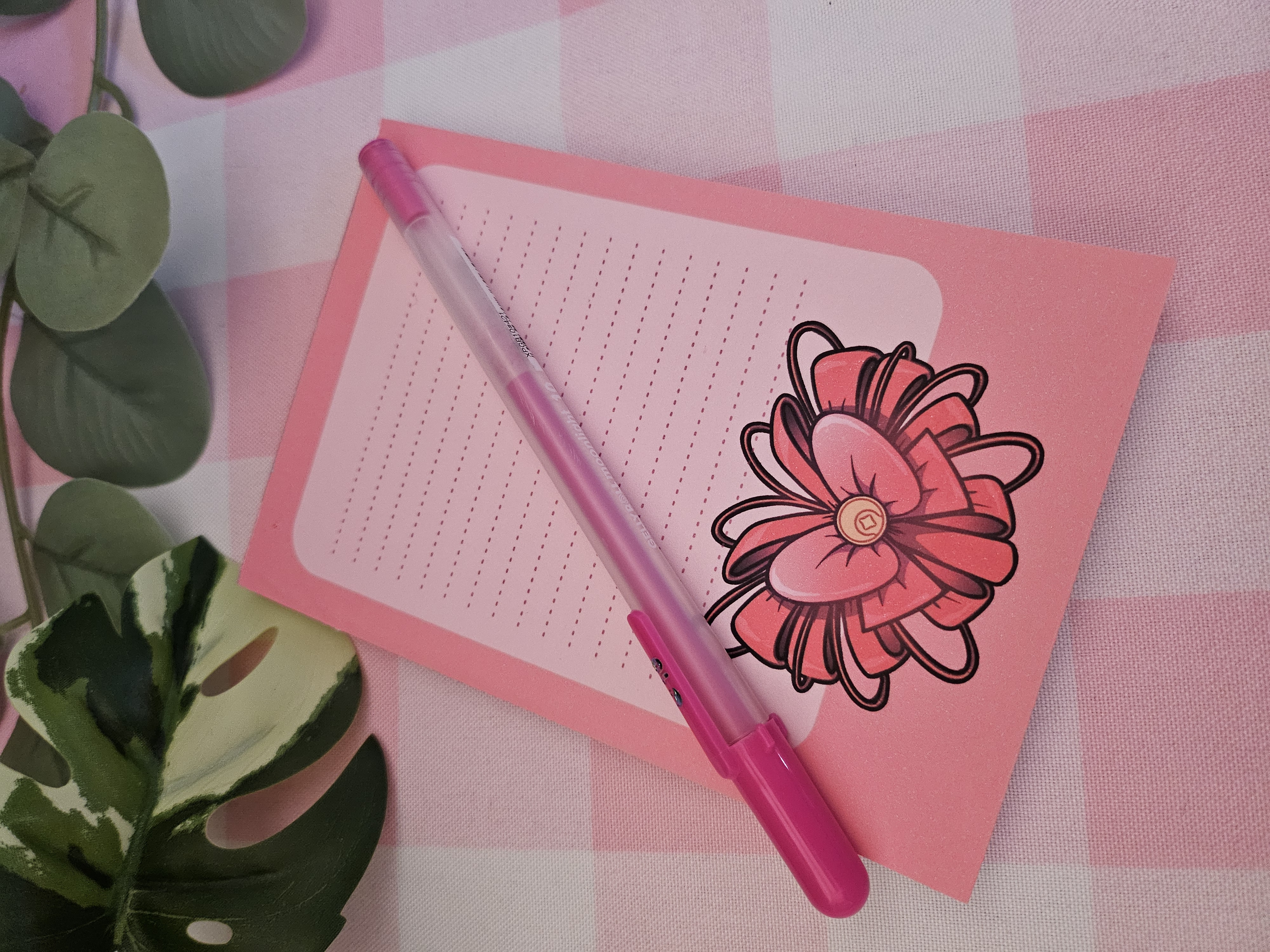 Ribbon Heart Notepad