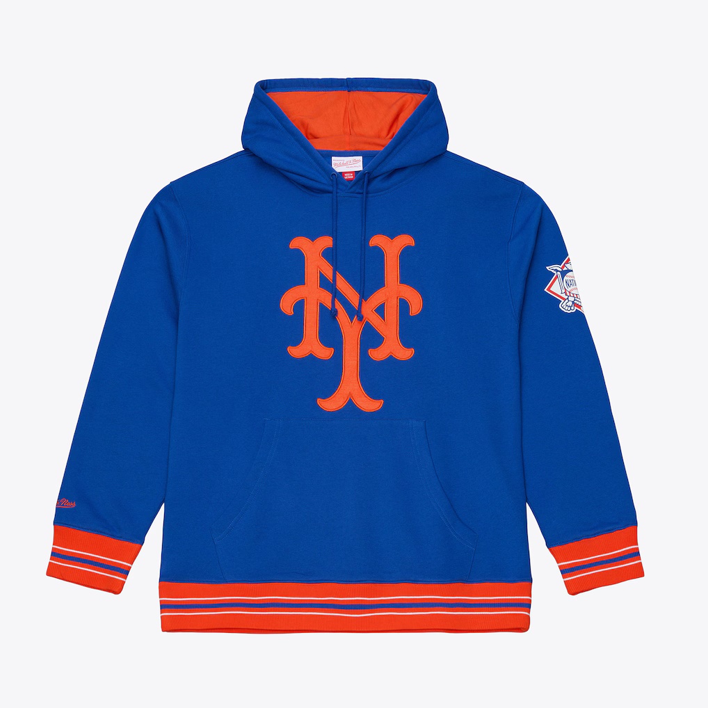 New York Mets Playoff Win Mitchell and Ness Hooded Sweatshirt