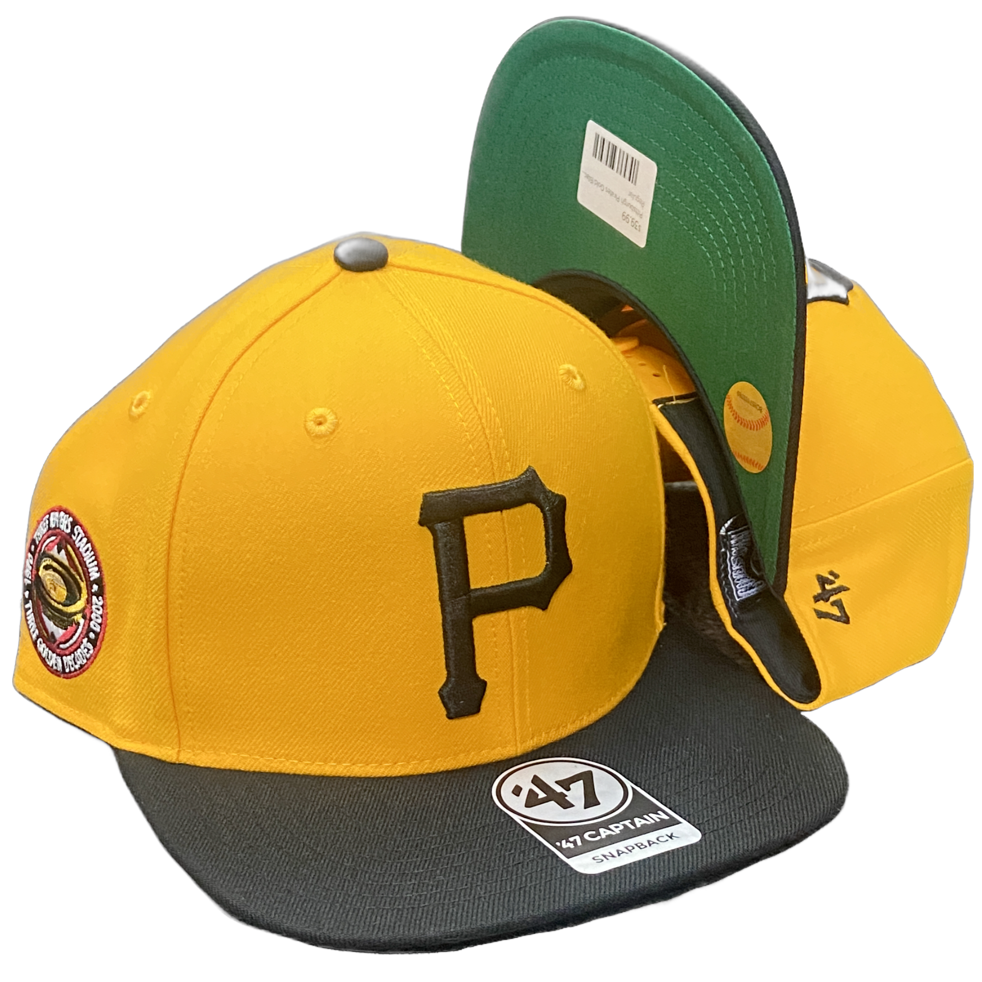Pittsburgh Pirates Gold/Black '47Brand Snapback Hat - 30th Year Patch