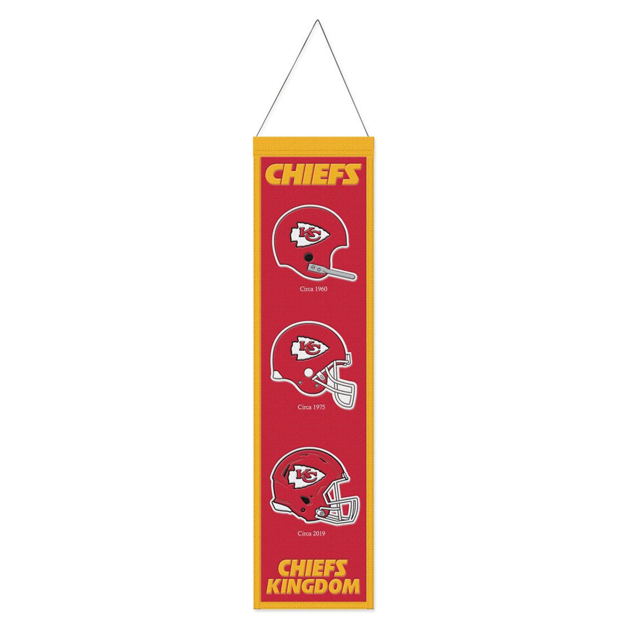 Kansas City Chiefs Wool Evolution Banner 8x32" 8x32