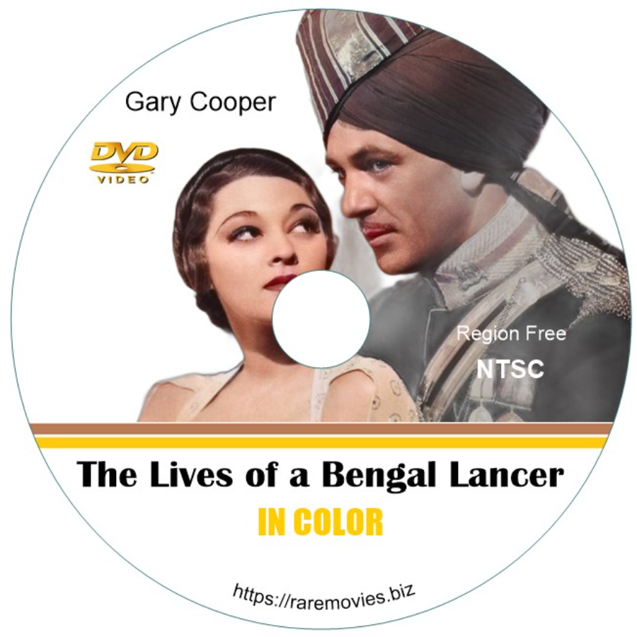 The Lives of a Bengal Lancer, in Color. DVD