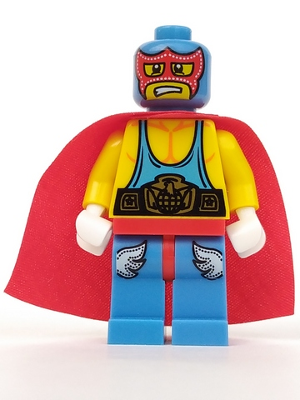 col010 Super Wrestler, Series 1 (Minifigure Only without Stand and Accessories)