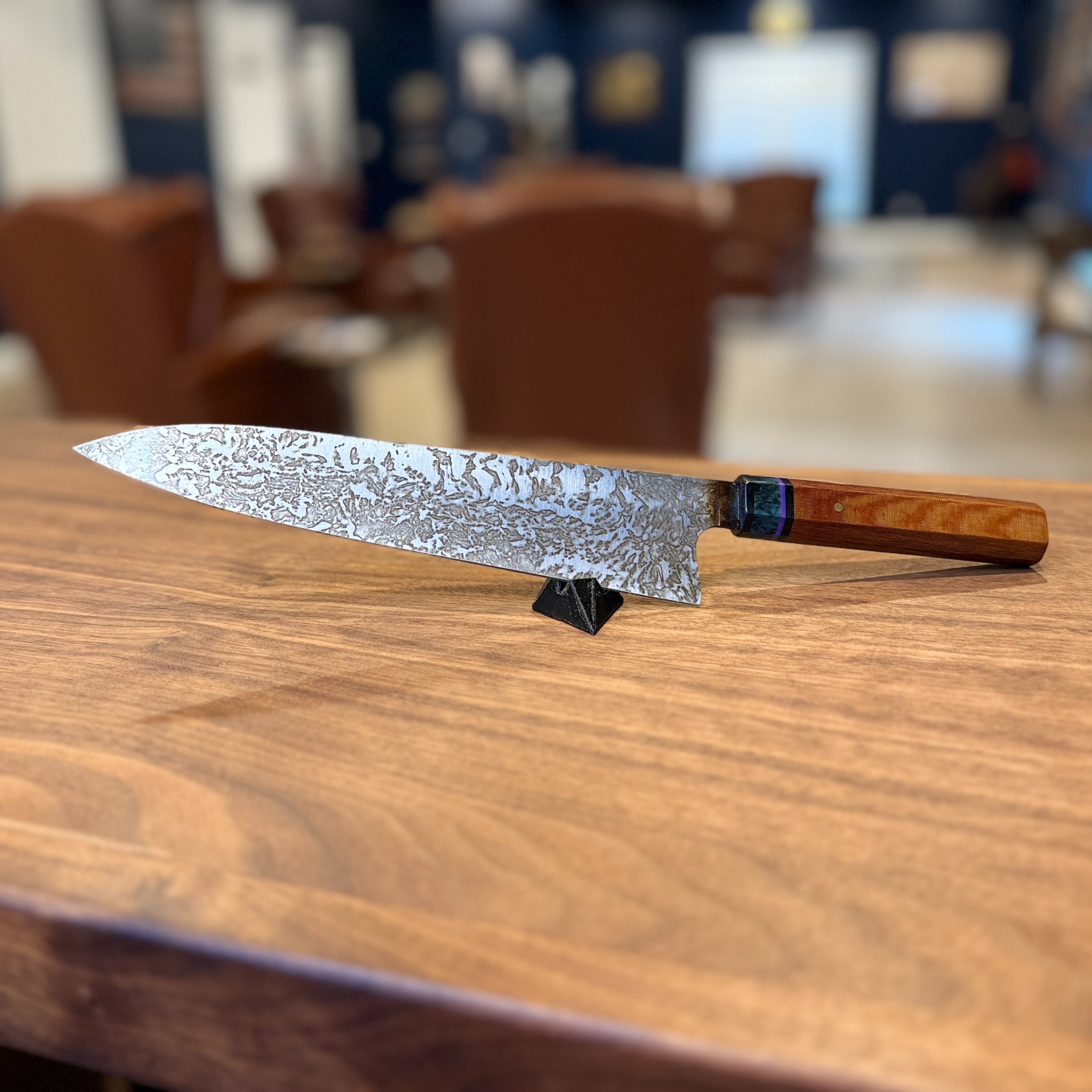 NHB Knifeworks Chef Purple Accents