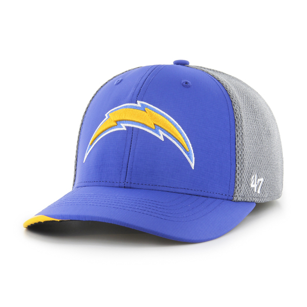 Los Angeles Chargers Royal/Grey '47 Brand Bound Line Flex Fit Hat