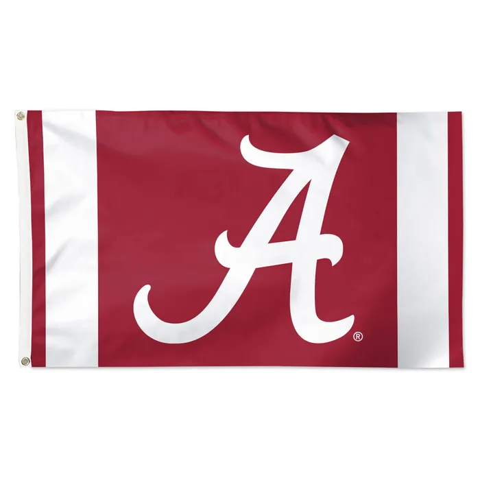 Alabama Crimson Tide Deluxe Vertical Stripes Flag 3x5'